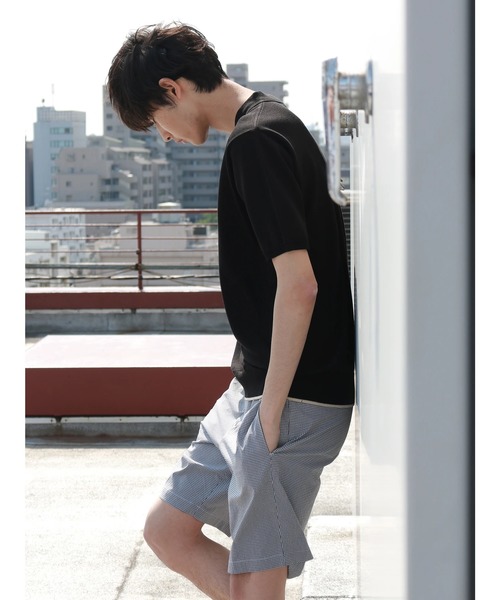 CRAFT STANDARD BOUTIQUE（クラフトスタンダードブティック）の「ドロストイージーショートパンツ2 ○（その他パンツ・メンズ・ネイビー/その他5/その他7/ストライプ/ブルー系その他4/ブルー系その他5・L/LL/M/S）」の21枚目の写真