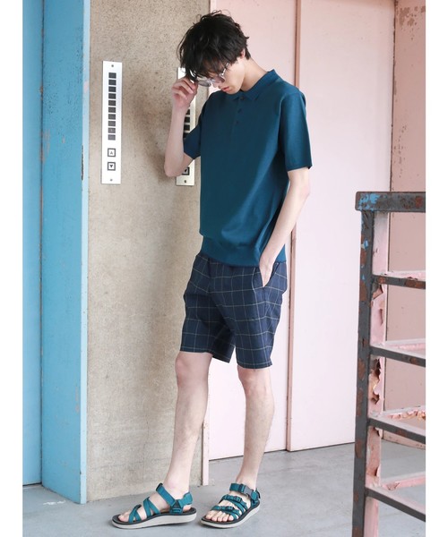 CRAFT STANDARD BOUTIQUE（クラフトスタンダードブティック）の「ドロストイージーショートパンツ2 ○（その他パンツ・メンズ・ネイビー/その他5/その他7/ストライプ/ブルー系その他4/ブルー系その他5・L/LL/M/S）」の16枚目の写真