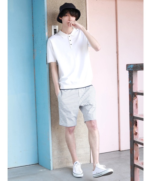 CRAFT STANDARD BOUTIQUE（クラフトスタンダードブティック）の「ドロストイージーショートパンツ2 ○（その他パンツ・メンズ・ネイビー/その他5/その他7/ストライプ/ブルー系その他4/ブルー系その他5・L/LL/M/S）」の14枚目の写真