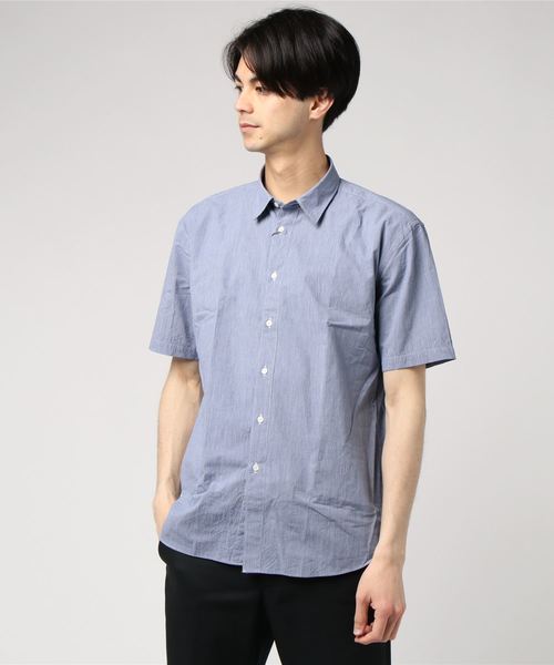 HELIOPOLE（エリオポール）の「THREE DOTS: ＳＳシャツ（Tシャツ/カットソー・メンズ・ブルー系その他/サックスブルー・L/S/M）」の2枚目の写真