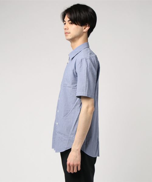 HELIOPOLE（エリオポール）の「THREE DOTS: ＳＳシャツ（Tシャツ/カットソー・メンズ・ブルー系その他/サックスブルー・L/S/M）」の4枚目の写真