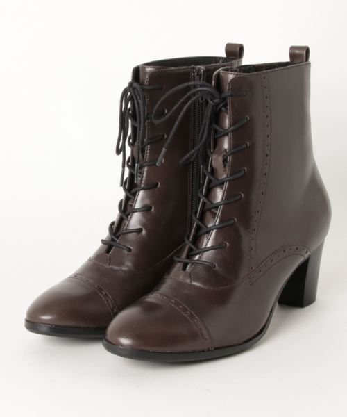 cava cava（サヴァサヴァ）の「〈cava cava（サヴァサヴァ）〉レースアップブーツ（ブーツ・レディース・ブラック/ブラウン/グレー・22.5cm/23.5cm/24.5cm/23.0cm/24.0cm）」の4枚目の写真