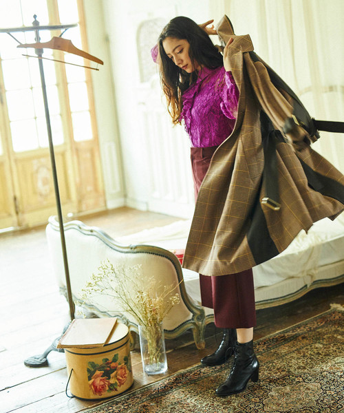 cava cava（サヴァサヴァ）の「〈cava cava（サヴァサヴァ）〉レースアップブーツ（ブーツ・レディース・ブラック/ブラウン/グレー・22.5cm/23.5cm/24.5cm/23.0cm/24.0cm）」の8枚目の写真