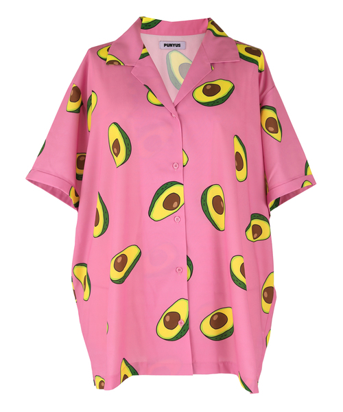 PUNYUS(プニュズ)の「野菜柄シャツ(シャツ/ブラウス・レディース・ブルー/ピンク/イエロー・1/2/3/4)」の3枚目の写真