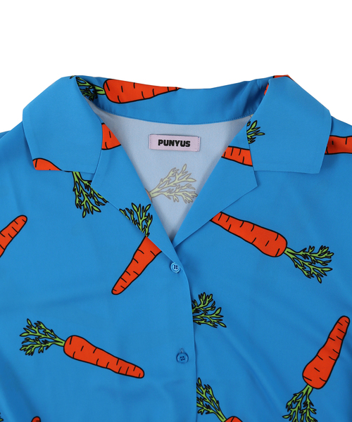 PUNYUS(プニュズ)の「野菜柄シャツ(シャツ/ブラウス・レディース・ブルー/ピンク/イエロー・1/2/3/4)」の10枚目の写真