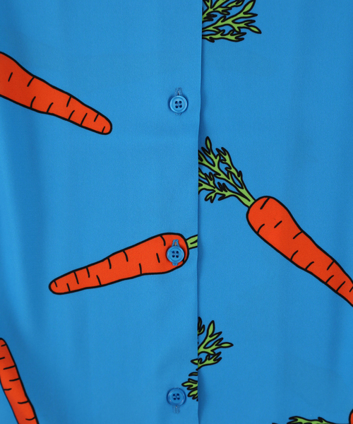 PUNYUS(プニュズ)の「野菜柄シャツ(シャツ/ブラウス・レディース・ブルー/ピンク/イエロー・1/2/3/4)」の6枚目の写真