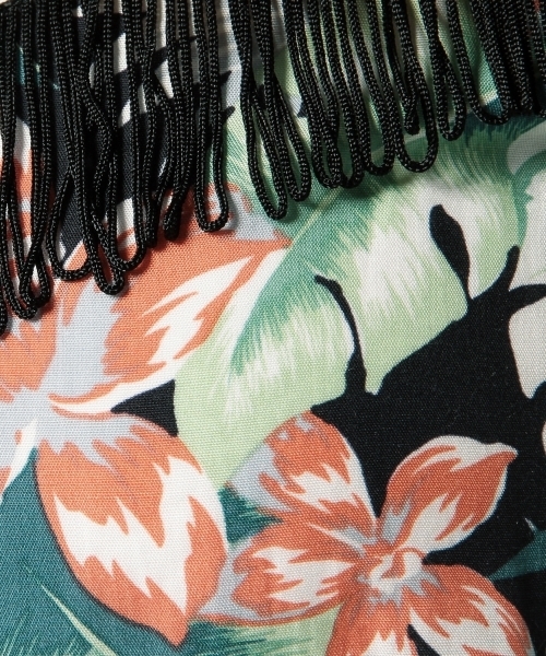 Another Edition（アナザーエディション）の「AE アロハPRNT フリンジ CAMI（キャミソール・レディース・ベージュ/ネイビー・フリー）」の11枚目の写真