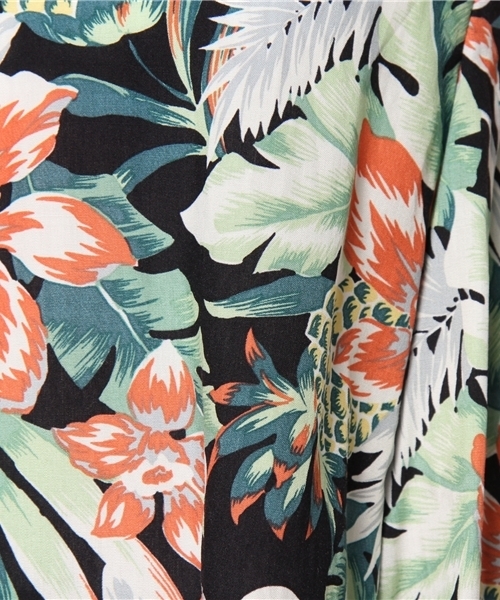 Another Edition（アナザーエディション）の「AE アロハPRNT フリンジ CAMI（キャミソール・レディース・ベージュ/ネイビー・フリー）」の4枚目の写真