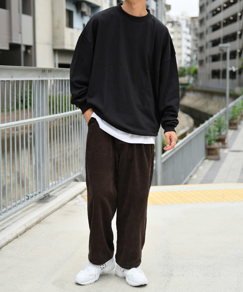 kutir（クティール）の「ウルトラルーズシルエットスウェット（スウェット・メンズ・ブラック/ダークブラウン/ベージュ/グリーン・MEDIUM/LARGE）」の5枚目の写真