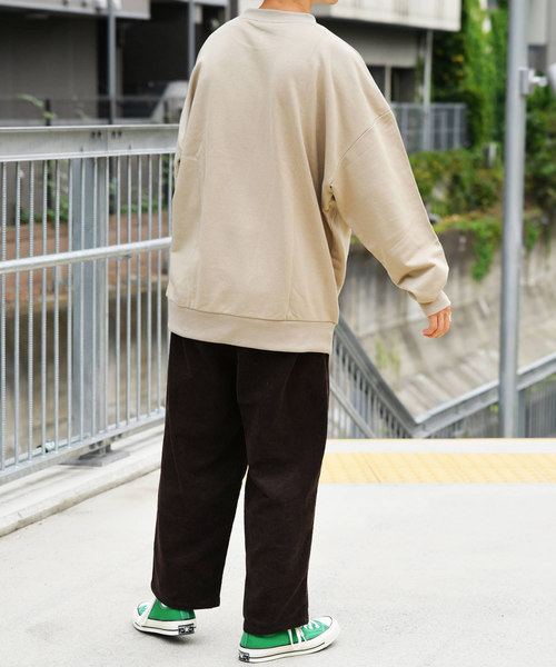 kutir（クティール）の「ウルトラルーズシルエットスウェット（スウェット・メンズ・ブラック/ダークブラウン/ベージュ/グリーン・MEDIUM/LARGE）」の21枚目の写真