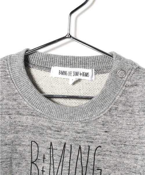 B:MING by BEAMS（ビーミングバイビームス）の「【ビーミング by ビームス / TOMPKINS 裏毛クルー】（スウェット・キッズ・グレー/ネイビー・80/90/100/110/120/130/140/150）」の9枚目の写真