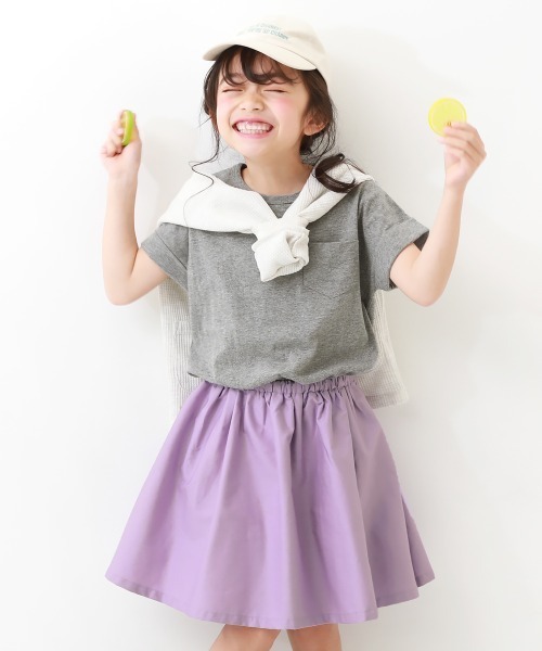 devirock（デビロック）の「半袖ドッキングワンピース（ワンピース・キッズ・オレンジ系その他/グリーン系その他/ピンク系その他/イエロー系その他/ライトブラウン/ワイン/スミクロ/パープル系その他/カーキ/ブラック/ライトベージュ/ベージュ/ブラウン/ラベンダー/グレー系その他/ピンク系その他2/サックスブルー/ブルーグレー/グレー系その他2・130cm/160cm/110cm/80ｃｍ/120cm/150cm/140cm/90cm/100cm）」の13枚目の写真