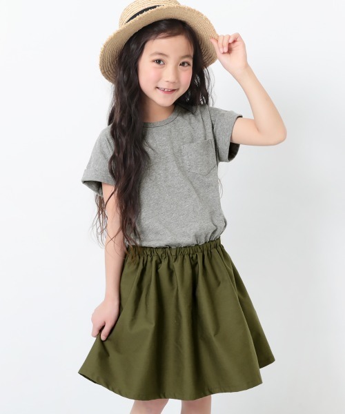 devirock（デビロック）の「半袖ドッキングワンピース（ワンピース・キッズ・オレンジ系その他/グリーン系その他/ピンク系その他/イエロー系その他/ライトブラウン/ワイン/スミクロ/パープル系その他/カーキ/ブラック/ライトベージュ/ベージュ/ブラウン/ラベンダー/グレー系その他/ピンク系その他2/サックスブルー/ブルーグレー/グレー系その他2・130cm/160cm/110cm/80ｃｍ/120cm/150cm/140cm/90cm/100cm）」の10枚目の写真