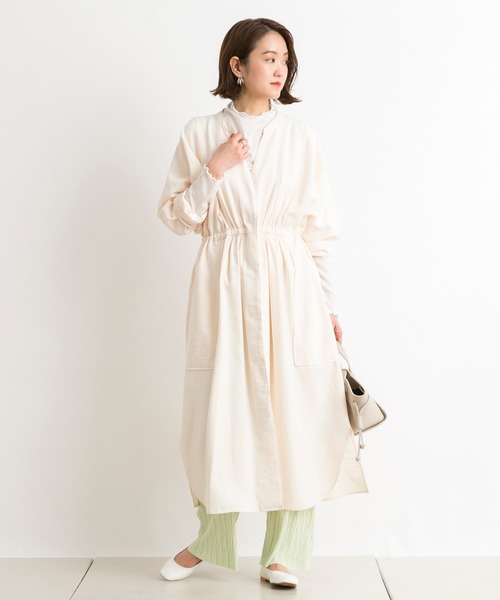 DouDou（ドゥドゥ）の「ランダムプリーツパンツ（その他パンツ・レディース・オフホワイト/ライム/ピンク/ベージュ/グレー・FREE）」の21枚目の写真