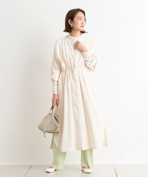 DouDou（ドゥドゥ）の「ランダムプリーツパンツ（その他パンツ・レディース・オフホワイト/ライム/ピンク/ベージュ/グレー・FREE）」の22枚目の写真