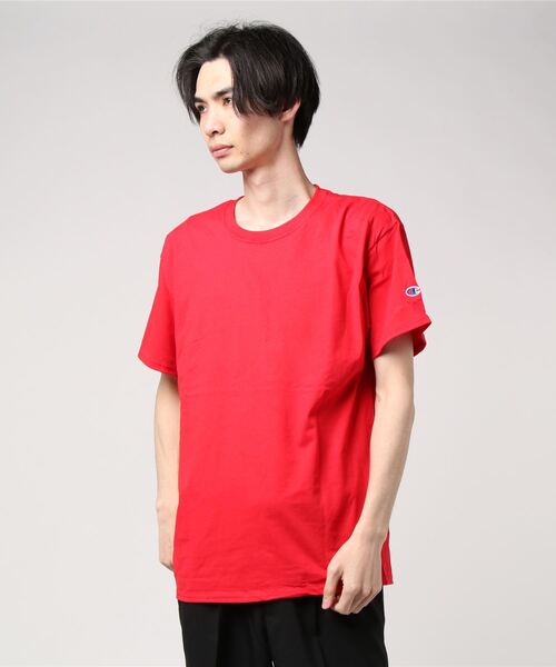 Champion(チャンピオン)の「【Champion/チャンピオン】(UN)6oz. SHORT-SLEEVE T-SHIRT(Tシャツ/カットソー・メンズ・チャコール/グリーン/オートミール/ネイビー/グレー/イエロー/オレンジ/マルーン/ホワイト/ブルー/ブラック/レッド/パープル・LARGE/SMALL/X-LARGE/XXX-LARGE/MEDIUM/XX-LARGE)」の11枚目の写真