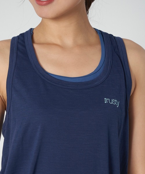RUSTY(ラスティ)の「【RUSTY/ラスティー】ヨガウェア上下3点セット ヨガ/フィットネス/スポーツウェア/吸水速乾/ジム /ランニング(その他トップス・レディース・ブラック/ネイビー/オレンジ・MEDIUM/LARGE/X-LARGE/SMALL)」の21枚目の写真