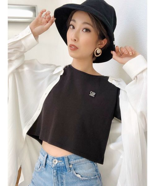 GYDA（ジェイダ）の「シンプルバケットハット（ハット・レディース・ブラック/オフホワイト・FREE）」の8枚目の写真