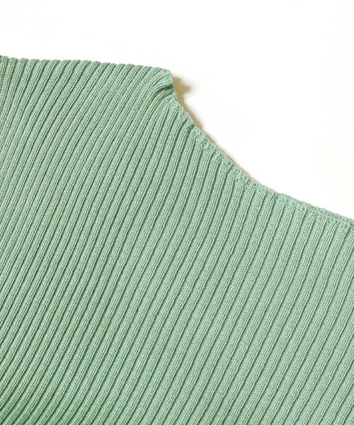 coca（coca）（コカ）の「【WEB限定セール】＼新色追加／ボートネックサマーニットワンピース（ワンピース・レディース・ブラック/グレイッシュベージュ/イエロー/ブラウン/ライトグリーン・ONE SIZE/M/L）」の11枚目の写真