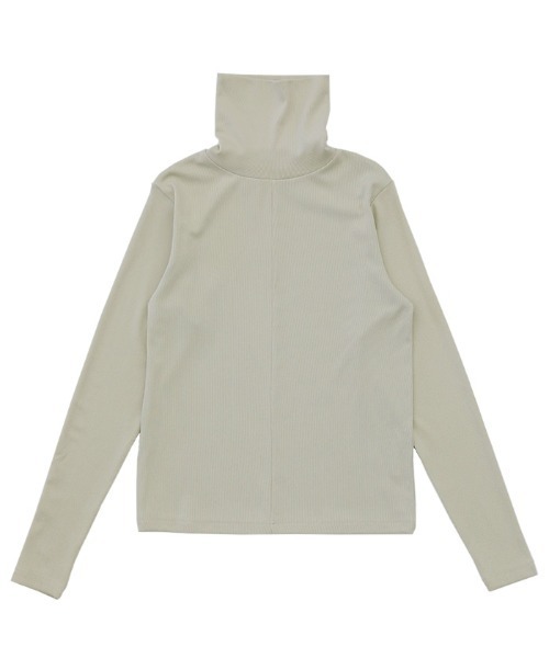 select MOCA(セレクトモカ)の「センター切り替えタートルトップス(Tシャツ/カットソー・レディース・アイボリー/ベージュ/ブラック/カーキ/ターコイズブルー/オレンジ/ブルー・FREE)」の16枚目の写真