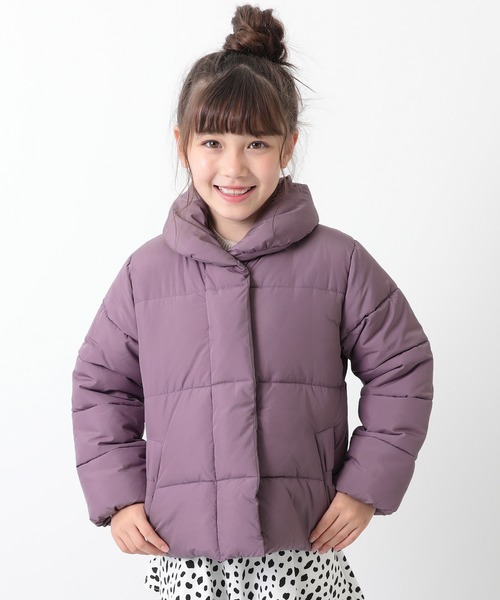 devirock（デビロック）の「女児中綿ジャケット（ダウンジャケット/コート・キッズ・ワイン/ベージュ/ラベンダー/ネイビー/チャコール・80ｃｍ/150cm/110cm/140cm/90cm/100cm/160cm/130cm/120cm）」の5枚目の写真