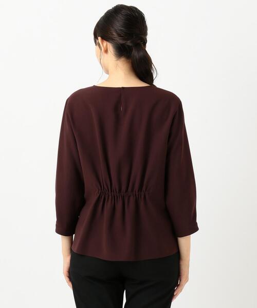J.PRESS Ladies(J.プレス レディス)の「【洗える】リラクシオンツイル ブラウス(シャツ/ブラウス・レディース・ブラウン系/ネイビー系/ワイン系・XS)」の5枚目の写真