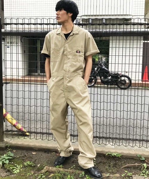 Dickies COVERALL L ベージュ【半袖】