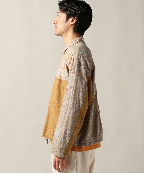 JOURNAL STANDARD J.S HOMESTEAD(ジャーナルスタンダードホームステッド)の「BANDANA PATCHWORK CPO#(ブルゾン・メンズ・ブラック/ベージュ・MEDIUM/LARGE)」の5枚目の写真