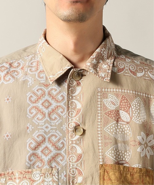 JOURNAL STANDARD J.S HOMESTEAD(ジャーナルスタンダードホームステッド)の「BANDANA PATCHWORK CPO#(ブルゾン・メンズ・ブラック/ベージュ・MEDIUM/LARGE)」の7枚目の写真