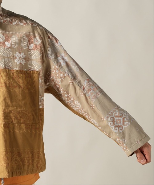 JOURNAL STANDARD J.S HOMESTEAD(ジャーナルスタンダードホームステッド)の「BANDANA PATCHWORK CPO#(ブルゾン・メンズ・ブラック/ベージュ・MEDIUM/LARGE)」の9枚目の写真