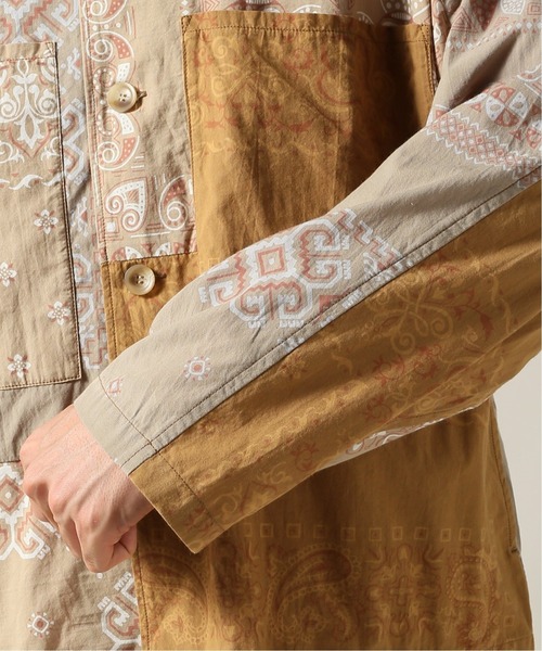 JOURNAL STANDARD J.S HOMESTEAD(ジャーナルスタンダードホームステッド)の「BANDANA PATCHWORK CPO#(ブルゾン・メンズ・ブラック/ベージュ・MEDIUM/LARGE)」の10枚目の写真