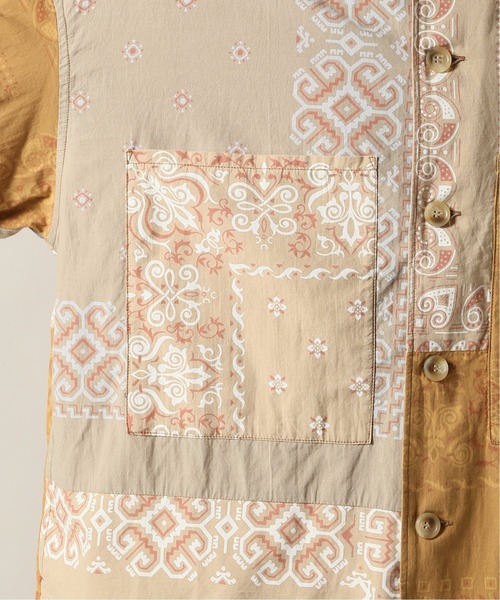 JOURNAL STANDARD J.S HOMESTEAD(ジャーナルスタンダードホームステッド)の「BANDANA PATCHWORK CPO#(ブルゾン・メンズ・ブラック/ベージュ・MEDIUM/LARGE)」の11枚目の写真
