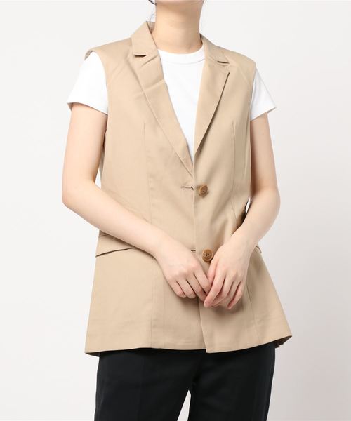 MOUSSY TAILORED SLEEVELESS ジャケット　ベスト　ジレ MOUSSY（マウジー）の「TAILORED SLEEVELESS ジャケット（ベスト