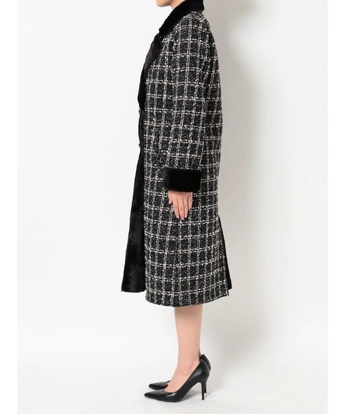 RESEXXY（リゼクシー）の「ボンディングツイードコート（その他アウター・レディース・ブラック/ベージュ・FREE）」の14枚目の写真