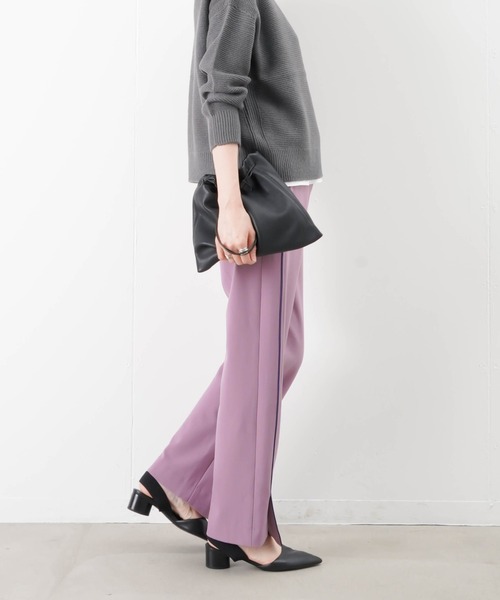 Lc Luck Luca Lady Lll サイドパイピングスリットパンツ その他パンツ Luca Lady Luck Luca ルカ その他パンツ レディラックルカ のファッション