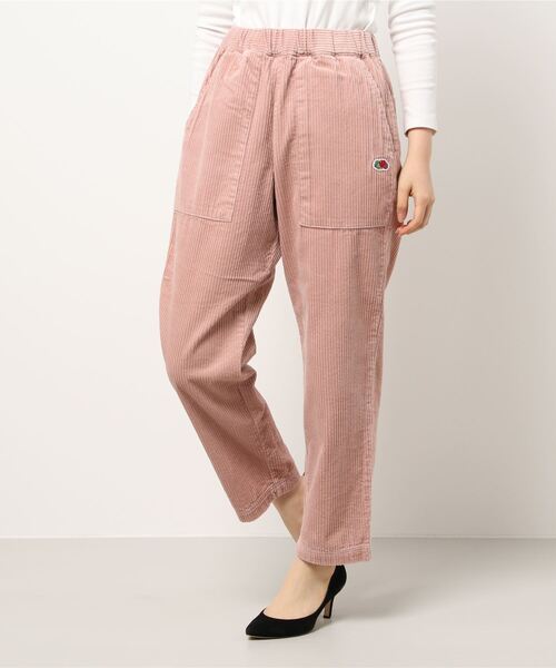 FRUIT OF THE LOOM(フルーツオブザルーム)の「コーデュロイシェフパンツ / ゆったり / オーバーサイズ / ユニセックス / ペアルック / ワンポイントロゴ(その他パンツ・レディース・ブラック/ブラウン/ピンク/ブルー・S/M/L/XL)」の4枚目の写真