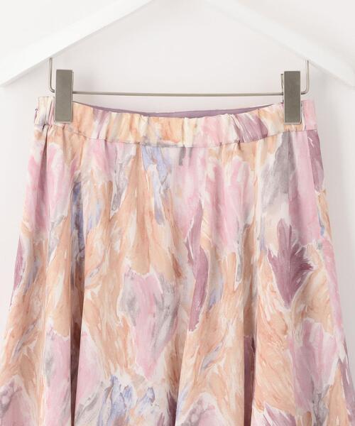 EMMEL REFINES（エメルリファインズ）の「＜ EMMEL REFINES（エメル リファインズ） ＞EM HW ボカシプリント ロングスカート －ウォッシャブル－（スカート・レディース・ライトピンク/コバルトブルー・S/M/XS）」の7枚目の写真