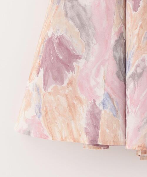 EMMEL REFINES（エメルリファインズ）の「＜ EMMEL REFINES（エメル リファインズ） ＞EM HW ボカシプリント ロングスカート －ウォッシャブル－（スカート・レディース・ライトピンク/コバルトブルー・S/M/XS）」の8枚目の写真