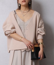 ap retro | ノーカラーオーバージャケット【ZOZOTOWN限定商品】(ノーカラージャケット)