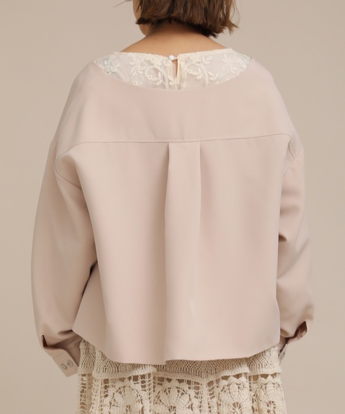 ap retro(アプレトロ)の「ノーカラーオーバージャケット【ZOZOTOWN限定商品】(ノーカラージャケット・レディース・オフホワイト/ベージュ/ブラック・FREE)」の15枚目の写真