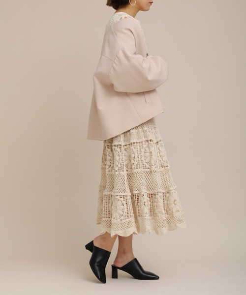 ap retro(アプレトロ)の「ノーカラーオーバージャケット【ZOZOTOWN限定商品】(ノーカラージャケット・レディース・オフホワイト/ベージュ/ブラック・FREE)」の19枚目の写真