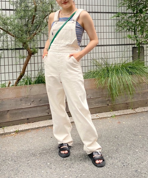 WHO'S WHO gallery(フーズフーギャラリー)の「【DEEVOO RED/ディーヴォレッド】オーバーオール(サロペット/オーバーオール・レディース・ブラック/サックスブルー/ブルー/キナリ・FREE)」の2枚目の写真