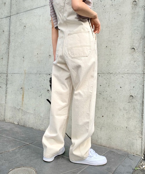 WHO'S WHO gallery(フーズフーギャラリー)の「【DEEVOO RED/ディーヴォレッド】オーバーオール(サロペット/オーバーオール・レディース・ブラック/サックスブルー/ブルー/キナリ・FREE)」の18枚目の写真