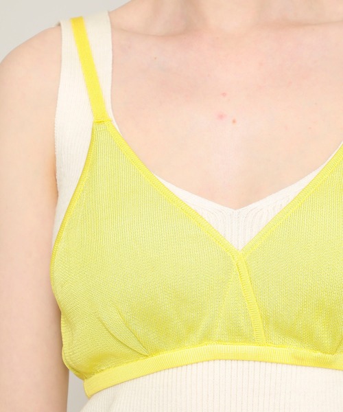 TAN（タン）の「【TAN（タン）】ダブルフェイスブラトップ /DOUBLE FACE BRATOP /21SS-22（Tシャツ/カットソー・レディース・イエロー/オレンジ・FREE）」の18枚目の写真