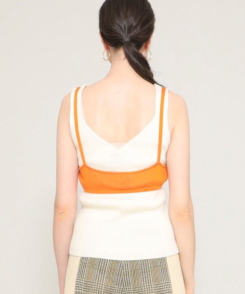 TAN（タン）の「【TAN（タン）】ダブルフェイスブラトップ /DOUBLE FACE BRATOP /21SS-22（Tシャツ/カットソー・レディース・イエロー/オレンジ・FREE）」の22枚目の写真