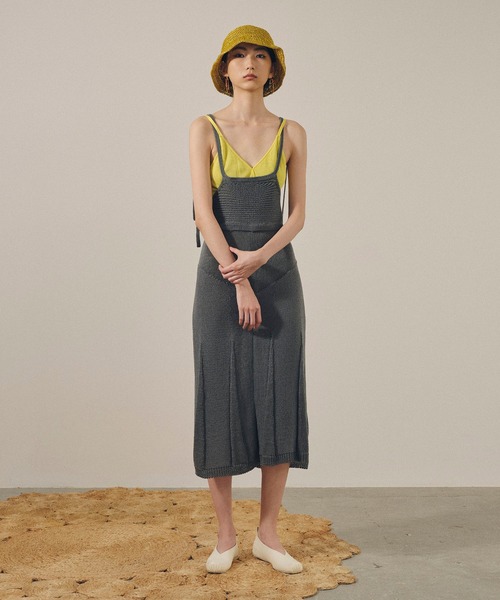 TAN（タン）の「【TAN（タン）】ダブルフェイスブラトップ /DOUBLE FACE BRATOP /21SS-22（Tシャツ/カットソー・レディース・イエロー/オレンジ・FREE）」の20枚目の写真