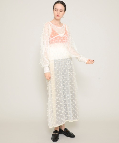 TAN（タン）の「【TAN（タン）】ダブルフェイスブラトップ /DOUBLE FACE BRATOP /21SS-22（Tシャツ/カットソー・レディース・イエロー/オレンジ・FREE）」の14枚目の写真