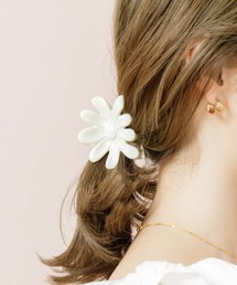 flower | カモミールヘアクリップ(バレッタ/ヘアクリップ)