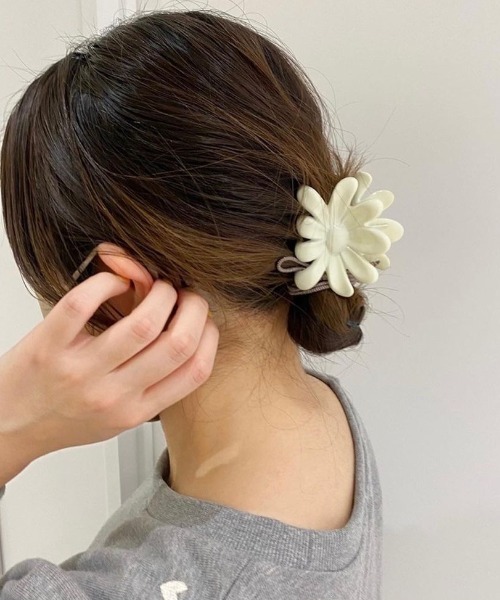 Undo ヘアクリップ ジャンニ リボン ヘア クリップ ブラック