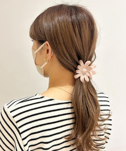 flower（フラワー）の「カモミールヘアクリップ（バレッタ/ヘアクリップ・レディース・ピンク/ブラック/ブルー/ホワイト・FREE）」の21枚目の写真